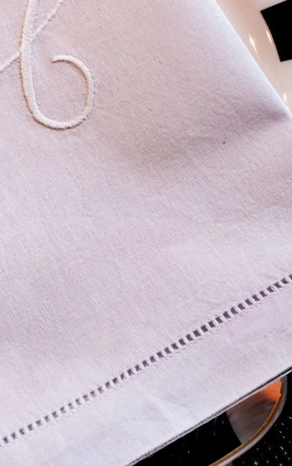 Servilleta De Algodón Con Detalle Vainica Inicial O