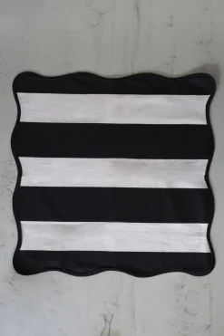 Servilleta Rayas Blancas Y Negras