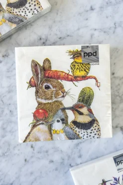 Servilletas Conejo Y Aves Grandes