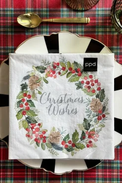 Servilletas Corona Christmas Wishes Grandes