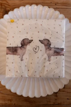 Servilletas De Papel Con Diseño De Teckel
