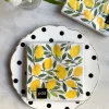 Servilletas Limones Y Hojas Pequeñas