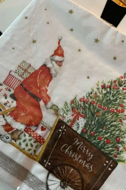 Servilletas Papa Noel en Bicicleta Grandes