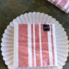 Servilletas Rayas Rojas Grandes