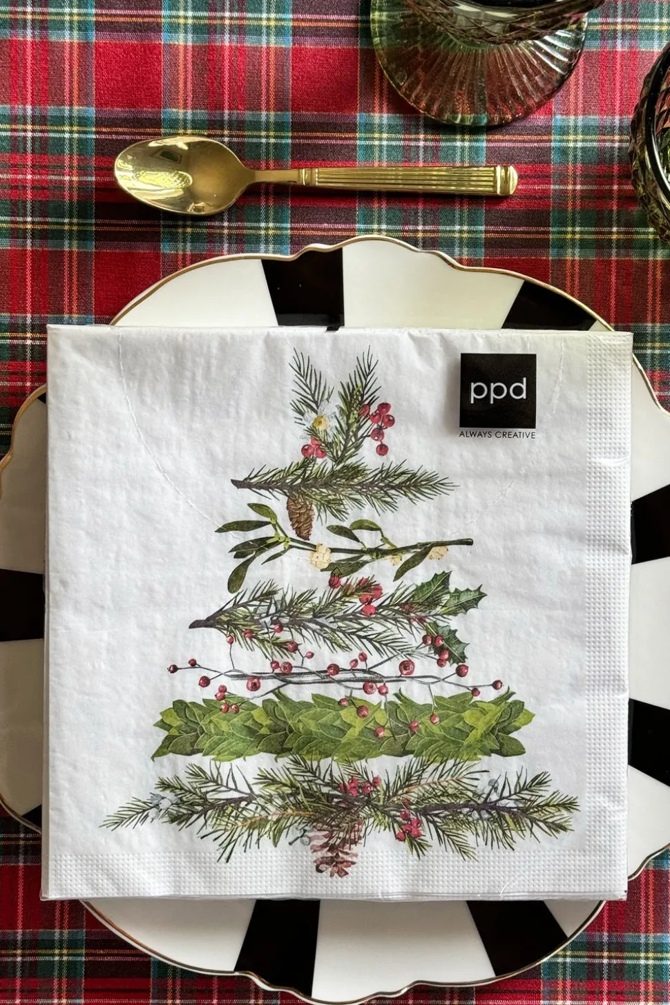 Servilletas Árbol De Navidad Grandes
