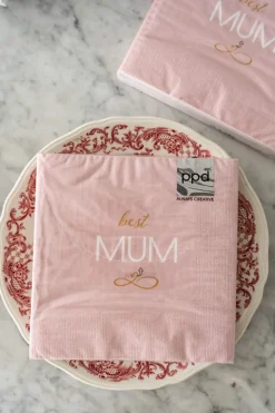 Servilletas Rosas Best Mum Grandes