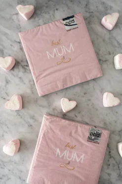 Servilletas Rosas Best Mum Grandes
