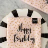 Servilletas Rosas Happy Birthday Grandes