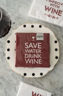 Servilletas Save Water Drink Wine Pequeñas