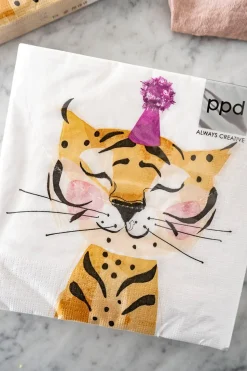 Servilletas Tigre Cumpleaños Grandes