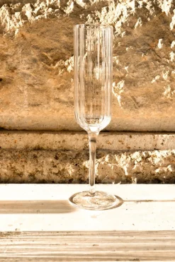 Set 6 Copas De Champagne Cristal Ondas
