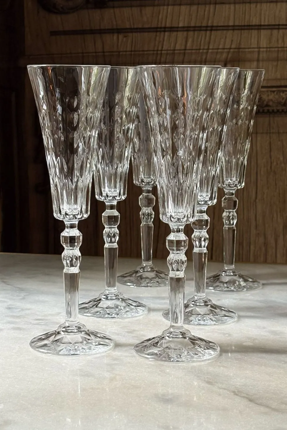 Set 6 Copas De Champagne Diseño Lumiére