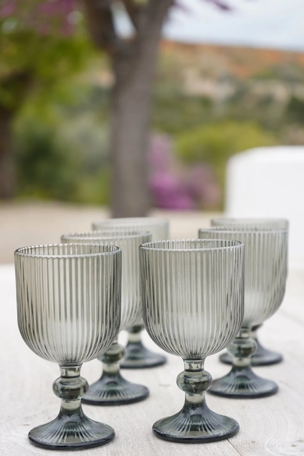 Set 6 Copas De Diseño Grises