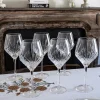 Set 6 Copas De Vino Ovaladas Cristal Espiga