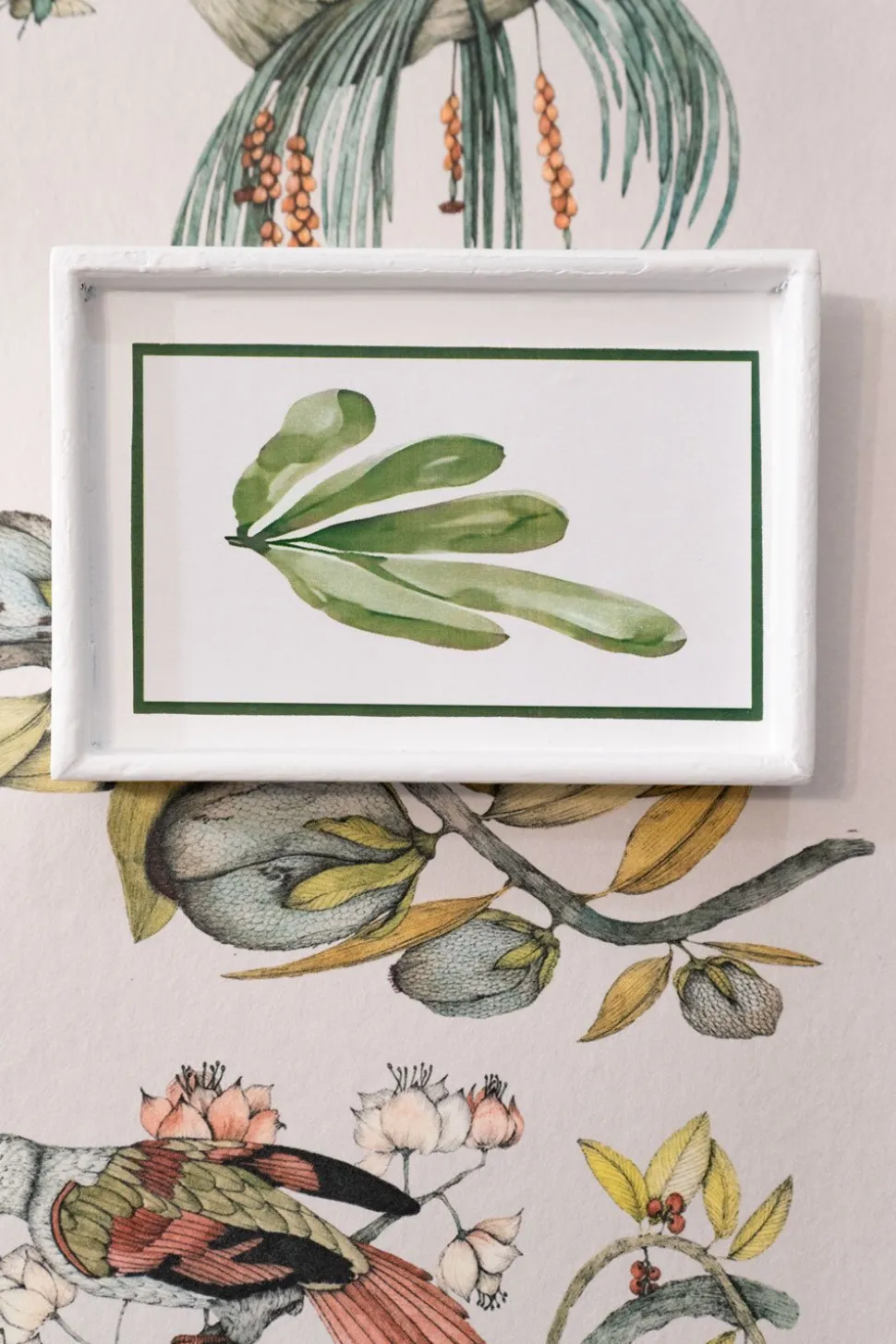 Set 4 Cuadros Con Diseño De Hojas Verdes