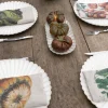 Set 6 Servilletas De Lino Con Diseño De Hortalizas