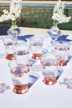 Set 6 Vasos Coral Texturizados Cristina Oria