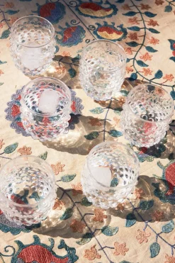 Set 6 Vasos Cristal Bolitas