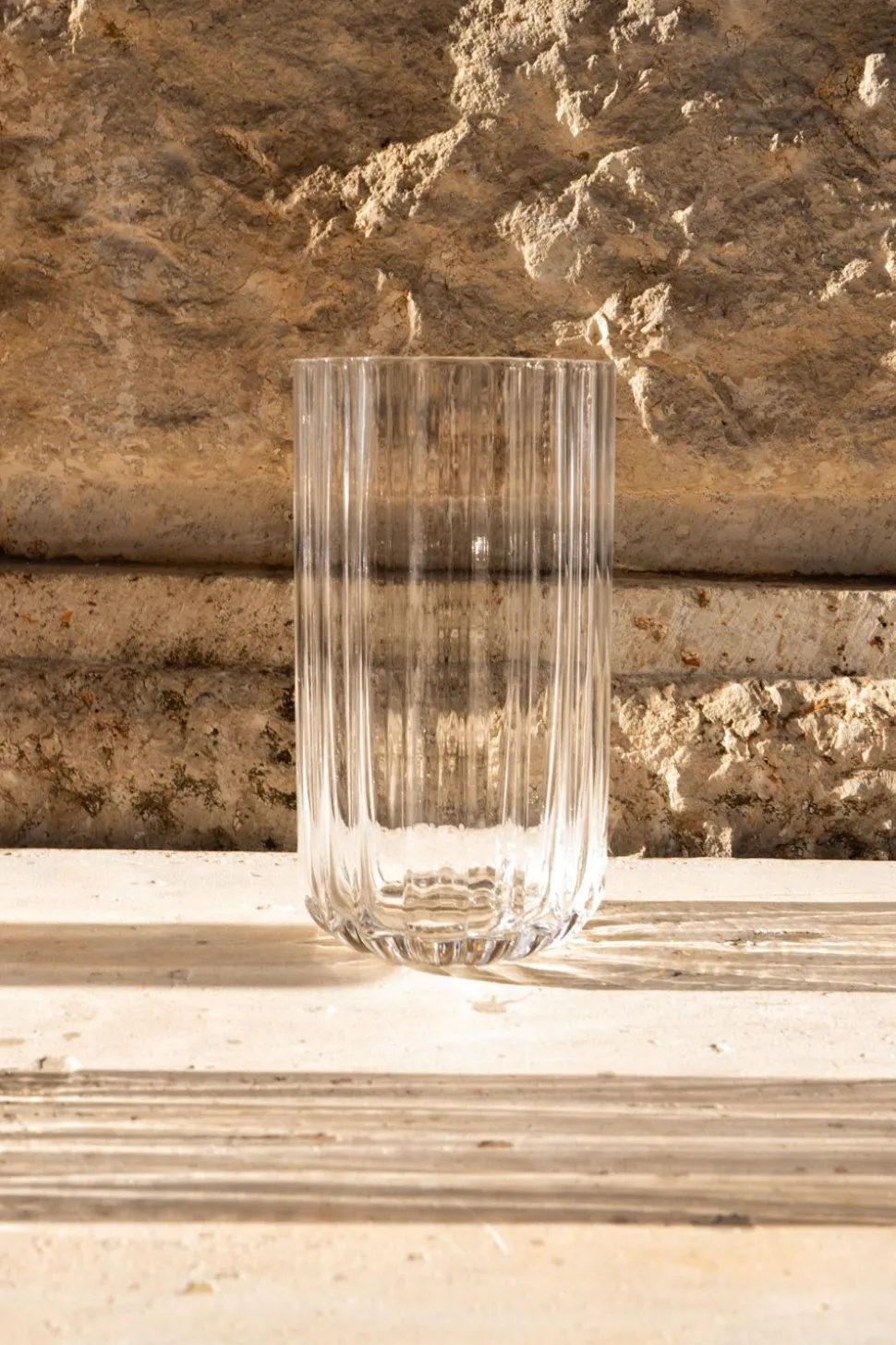 Set 6 Vasos Cristal Ondas Grandes