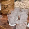 Set 6 Vasos Cristal Transparente Picos