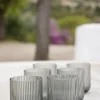 Set 6 Vasos De Diseño Grises