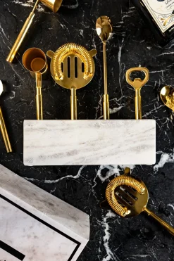 Set De Cóctel Con Base De Mármol Co