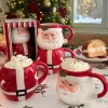 Set De Dos Tazas Con Diseño De Papá Noel