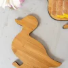 Tabla Co Con Diseño De Pato De Madera De Bambú