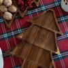 Tabla De Madera Con Diseño De Árbol "Merry Christmas"