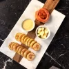 Tabla De Mármol Rectangular Con Mango De Madera Co