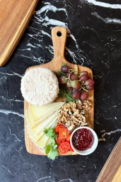 Tabla Rectangular De Madera De Acacia Con Mango
