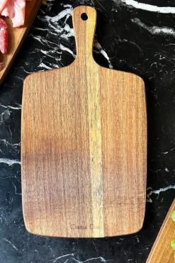 Tabla Rectangular De Madera De Acacia Con Mango
