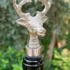 Tapón De Botellas Plateado Diseño Ciervo