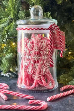 Tarro Con Bastones De Caramelo Especial Navidad