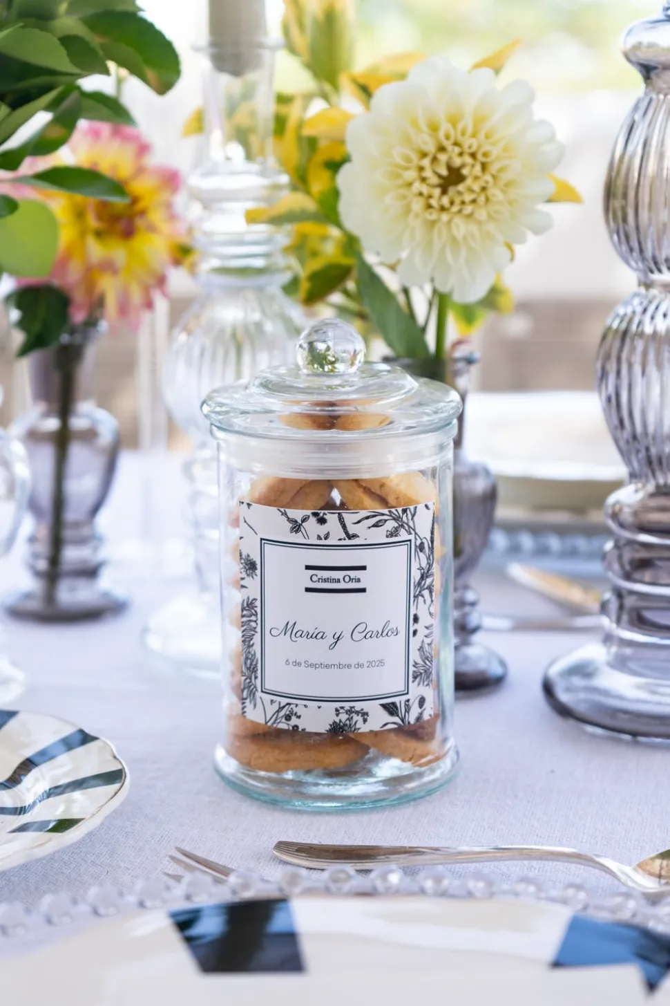 Tarro De Bretonas Personalizado Especial Bodas
