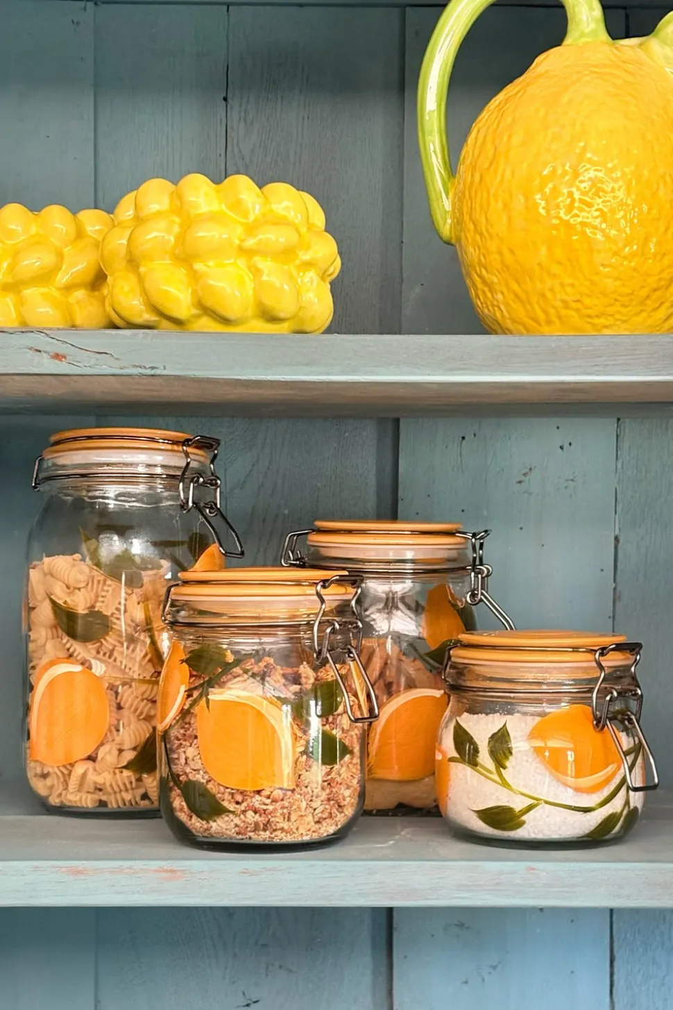Tarro De Cristal Con Tapa Diseño Limones