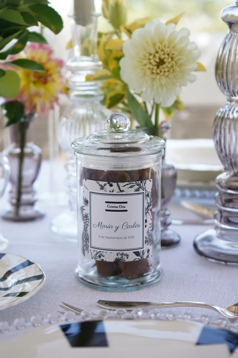 Tarro De Trufas Personalizado Especial Bodas