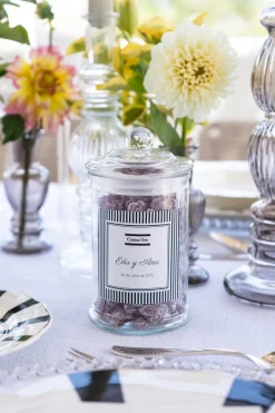 Tarro De Violetas Personalizado Especial Bodas