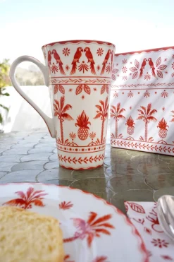 Taza de Porcelana con Diseño Exotic Vibes