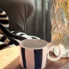 Taza Espresso Diseño Rayas Verticales