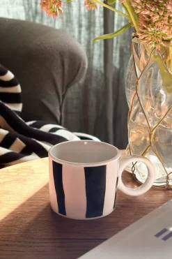 Taza Espresso Diseño Rayas Verticales