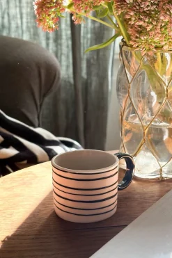 Taza Espresso Diseño Rayas Horizontales
