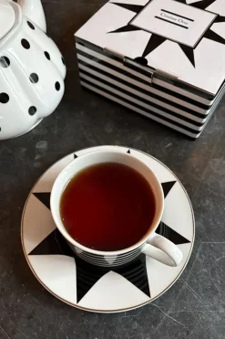 Taza Y Plato Circus Blanca Y Negra Cristina Oria