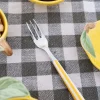 Tenedor Con Diseño De Rayas Amarillas CO