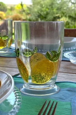 Vaso Acrílico Diseño Limones