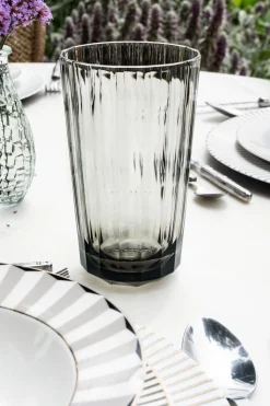 Vaso Acrílico Gris Grande