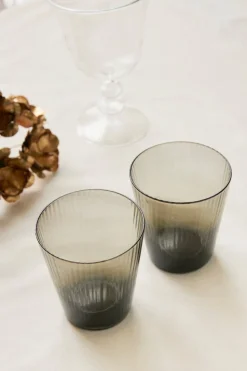 Vaso Agua Gris Texturizado Cristina Oria