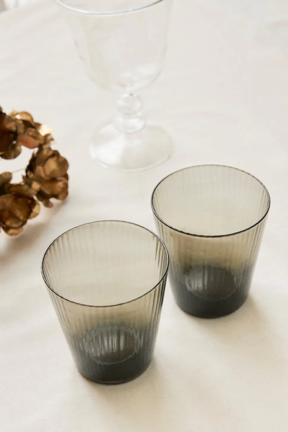 Vaso Agua Gris Texturizado Cristina Oria