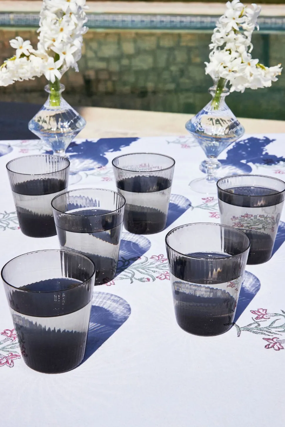 Vaso Agua Gris Texturizado Cristina Oria