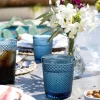 Vaso Cristal Azul Oscuro Picos